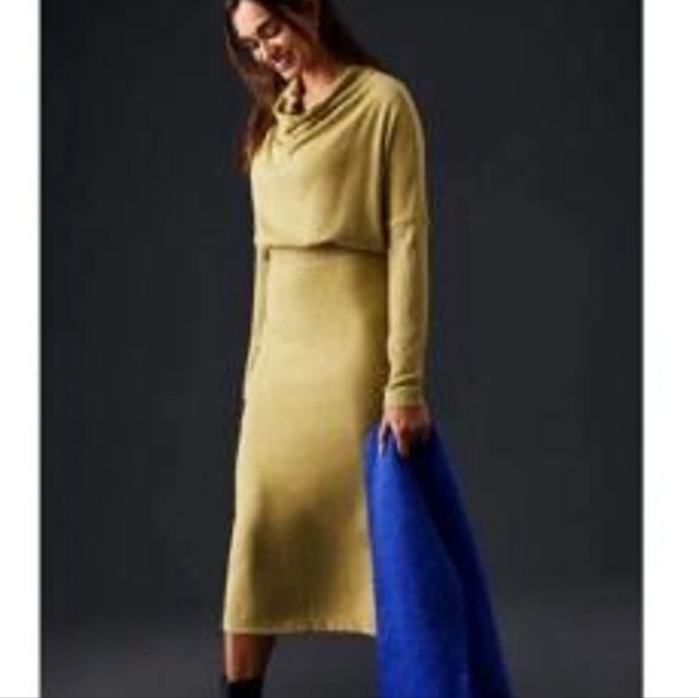 Daily Practice Arabella Drape Anthropologie Long Sleeve Sweater Dress